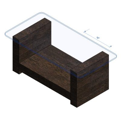 Coffee Table with Glass and Wood