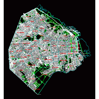 Mapa capital federal