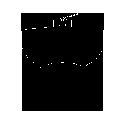 Lavabo Minimalista con Bajomesada