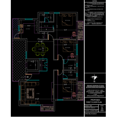 Modern Single Family Residence Plan