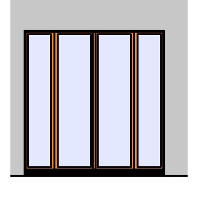 Puerta Ventana con Panos Multiples
