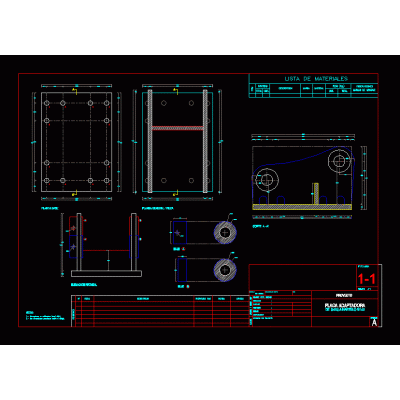 Placa adaptadora de g - 220 a martillo rx - 22