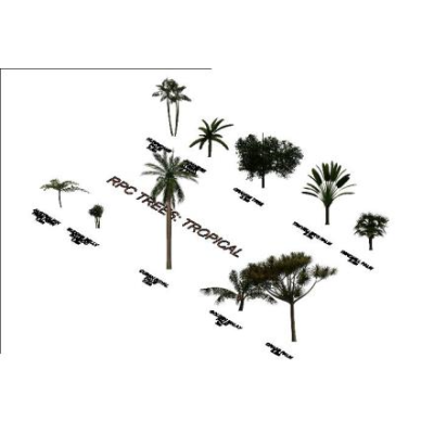 tropical trees 3d rvt