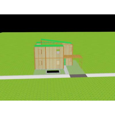 3d bamboo house