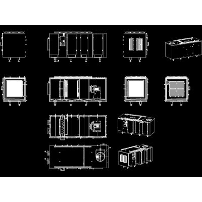 Air handler unit; unidad central de aire