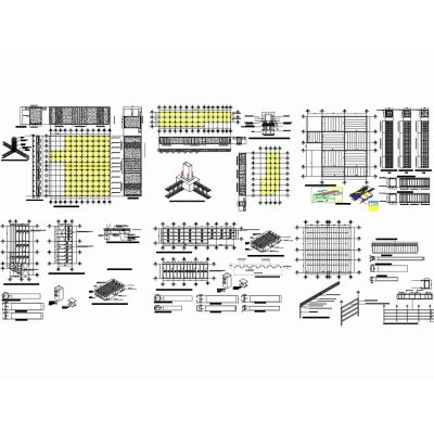 Plano estructural de industria
