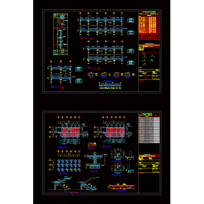 Plano estructural 2 plantas