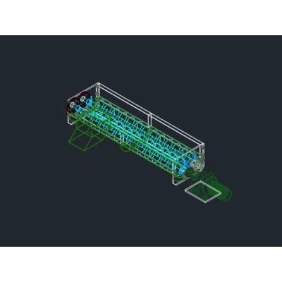 Maquinaria mezcladora continua 3d .