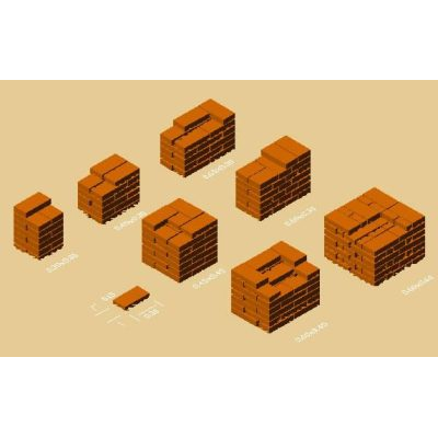 Pilares de ladrillo 3d