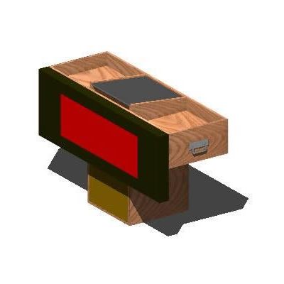 Mueble para un discplay 3d