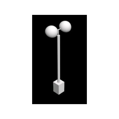 Farola ornamental tipo esfera 3d