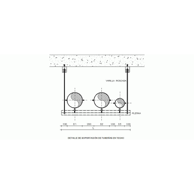 Soporte Tuberias Techo