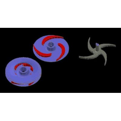 Composants de pompe à turbine 3D