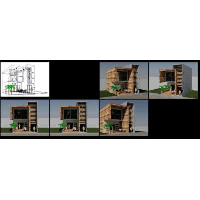 Hotel - snak - bar - 3d