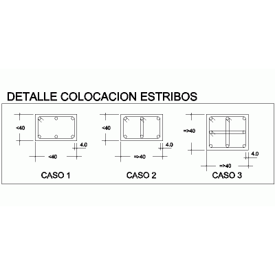 Detalle Colocacion De Cercos O Estribos