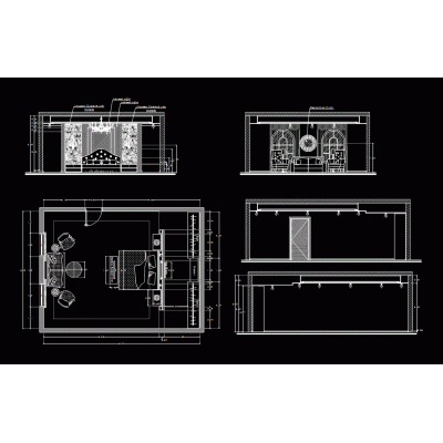 Dise�o interior de una habitacion tipo suite