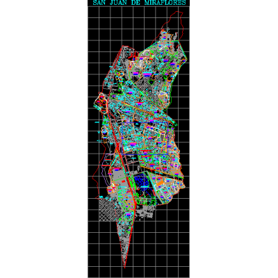 Plano del distrito de san juan de miraflores