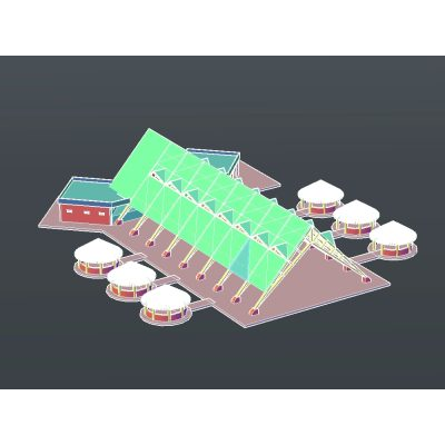 Centro de eventos 3d