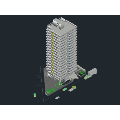 3d office building