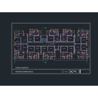 Complex drawing for multi-storey building