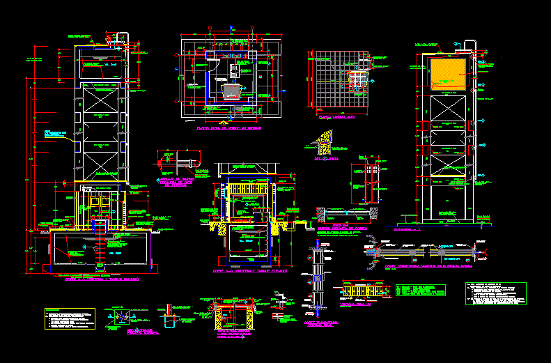 Elevated Tank And Cistern In DWG | CAD library