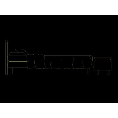 Cama vista lateral