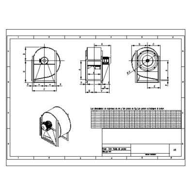 Ventilador de motor centrifugo de aire fresco hvac