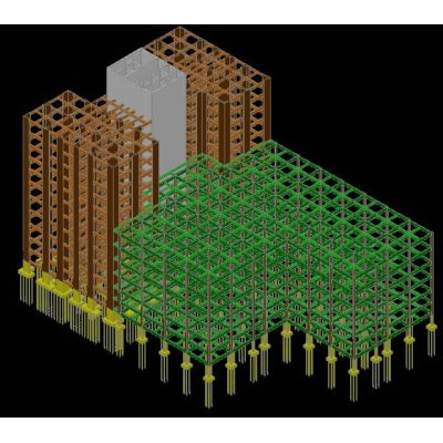 Estructura de Hotel Moderno