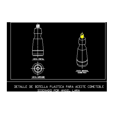 Botella plastica para aceite comestible
