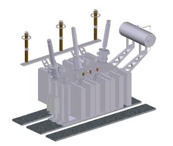 Leistungstransformator 220 - 23 kV 25 MVA