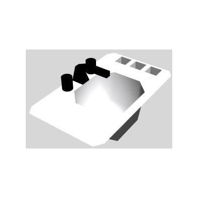 Pileta de cocina 3d