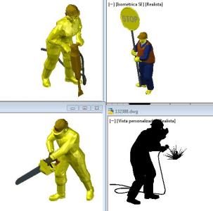 3d people - 3d workers