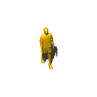 Figura de Hombre Caminando en 3D