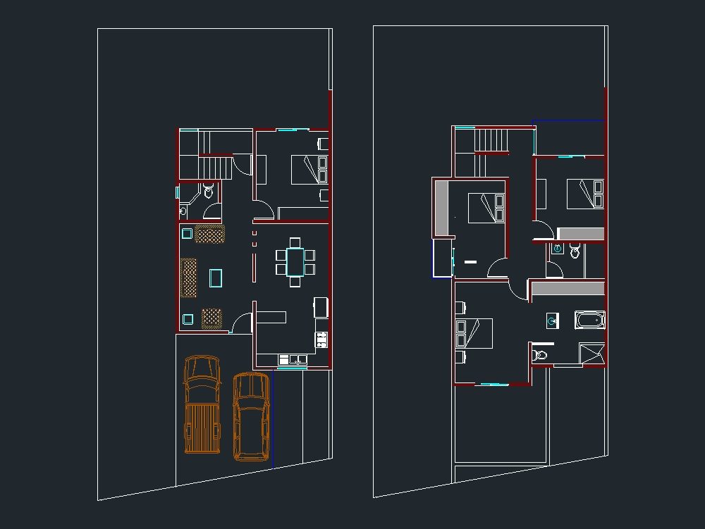 Casa habitacional de dos niveles