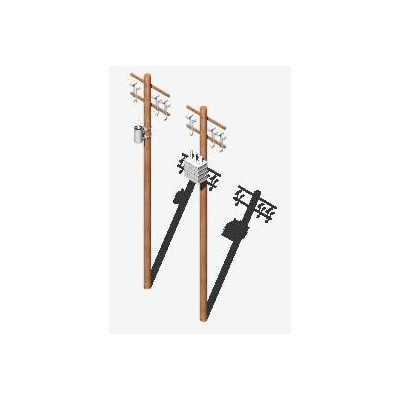 Poles with 3d transformer