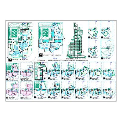 Residential commercial tower plan
