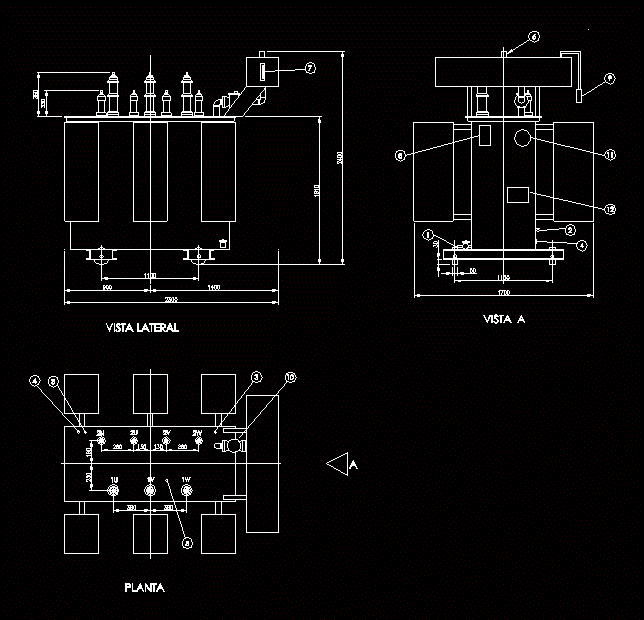 Dreiphasentransformator 2000 kVA