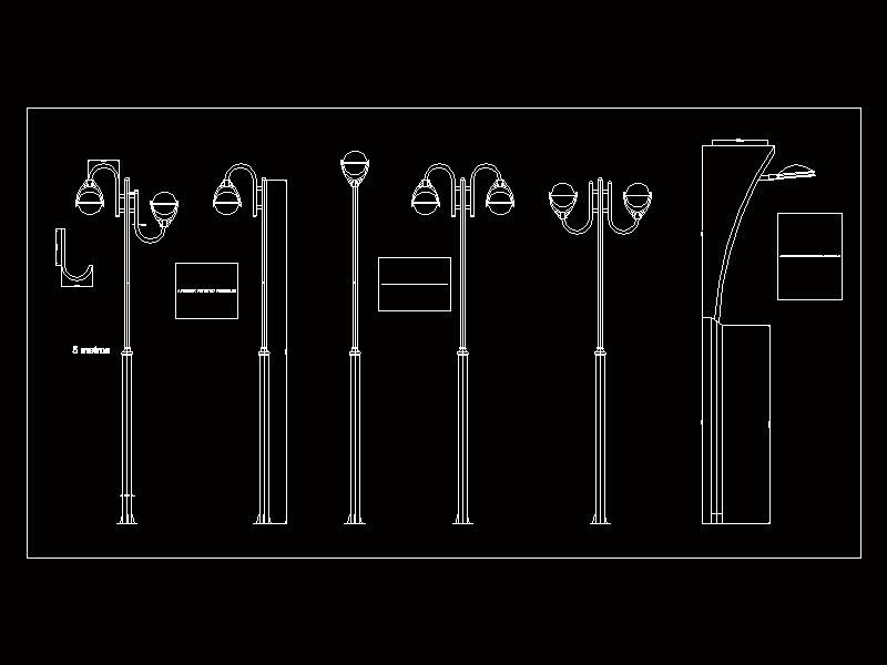 postes de iluminação ornamentais