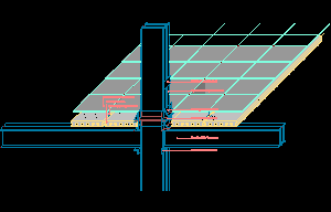 Rolled profiles - beam and column joint detail