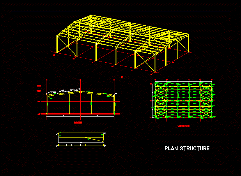 hangar à structure métallique