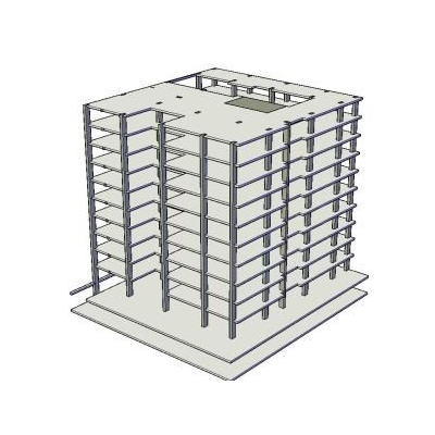 Edificio Esqueleto 3D