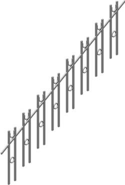 Rampe d'escalier 3D
