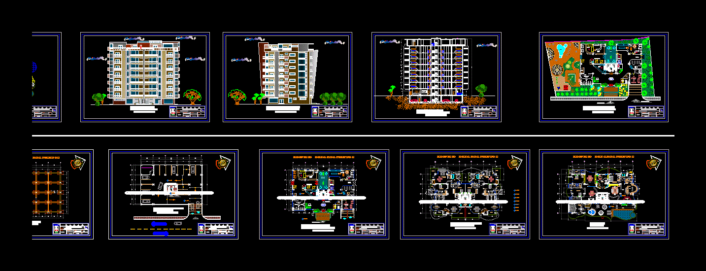 Edificio de apartamentos 7 niveles