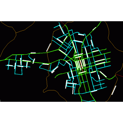 Mapa sistema  viario   cidade chapeco