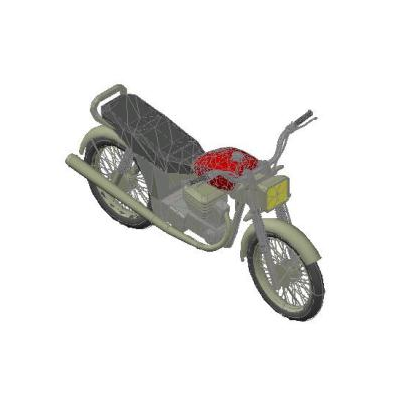 Motocicleta 3d cad