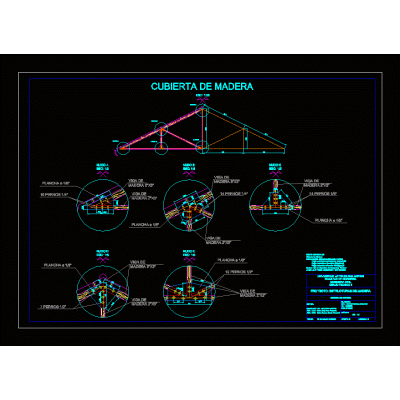 Cubierta de madera