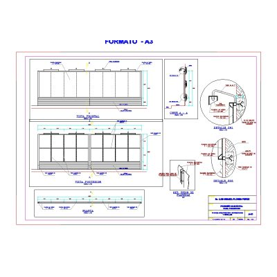 Plano de panel publicitario