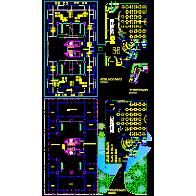Diseño de Casino y Restaurante en Dos Niveles