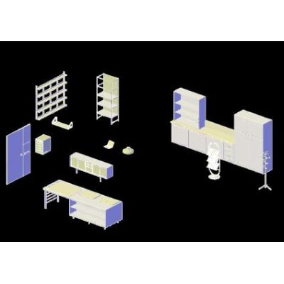 Muebles de oficina 3d