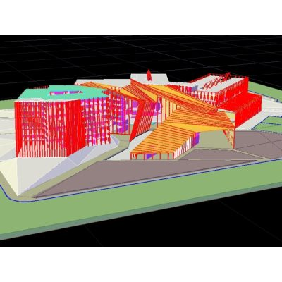 Centro cultural realizado en 3d de lima peru